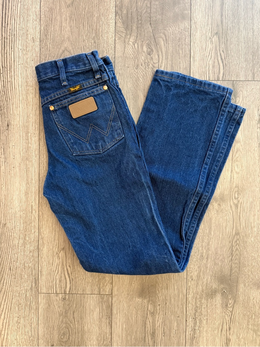 Wrangler Dark Wash 936PWD Straight Men’s Size: 28x32 Denim Pant Jeans